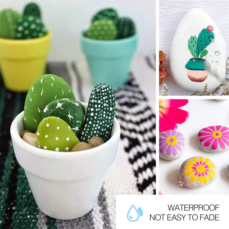 22 Colours Premium Acrylic Paint Marker Pens 0.7 MM Extra Fine Tip